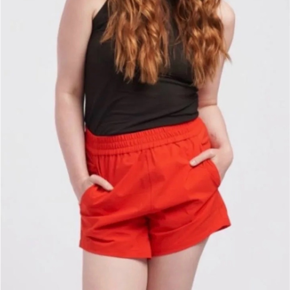 Universal Standard Sunny Swim Shorts- Red. Size Small.